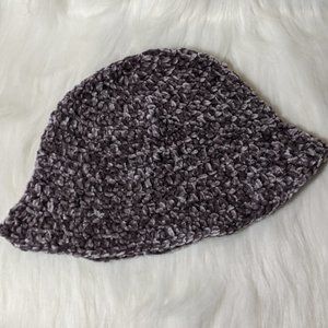 Handmade Soft Velvet Crochet Cloche Chic Bucket Ha